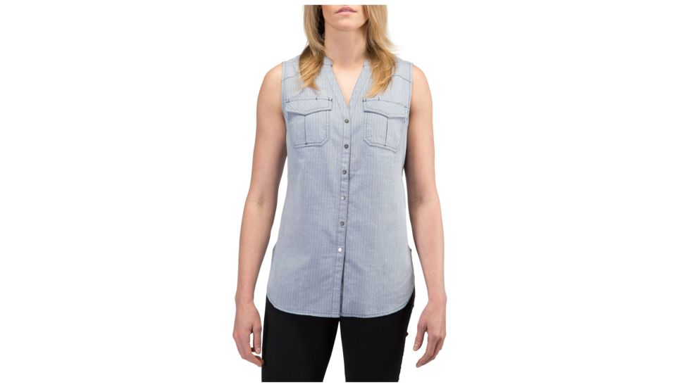 5.11 Tactical Meadow Sleeveless Top - Womens, Blueprint Hb, XL, 61313-782-XL