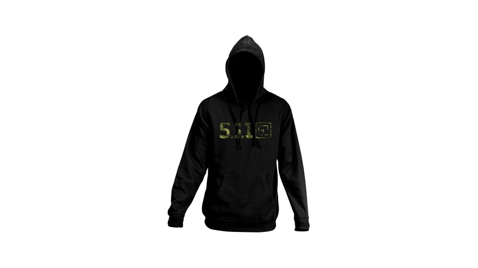 5.11 Tactical Mens Camo Hoodie, Black, XL 42182AB-19-XL