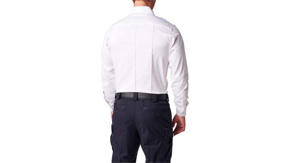 5.11 Tactical NYPD Stryke Twill L/S Shirt - Mens, Uniform White, SS, 72541-992-S-S