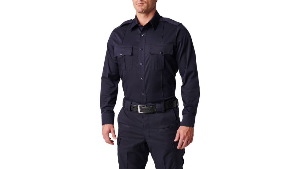 5.11 Tactical NYPD Stryke Twill L/S Shirt - Men's, NYPD Navy, Medium, Tall, 72541T-762-M-T