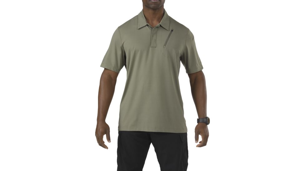 5.11 Tactical OdyShort Sleeveey Polo, MOSSTONE, XL 71032-MOSSTONE-XL