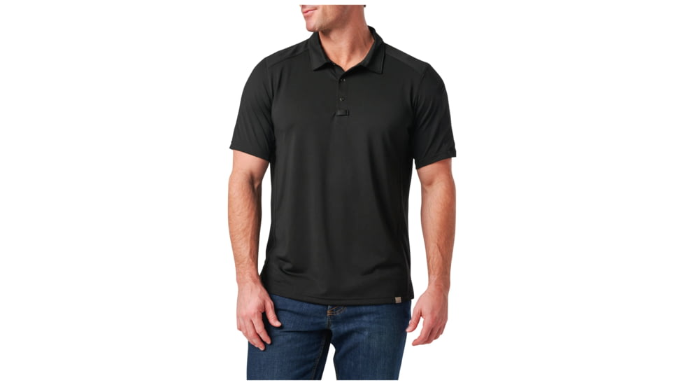 5.11 Tactical Paramount Crest Polo - Men's, Black, Medium, 41298-019-M