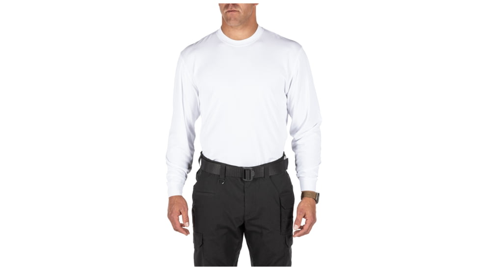 5.11 Tactical Performance Utili-T Long Sleeve 2-pack - Men's, White, XL, 40175-010-XL