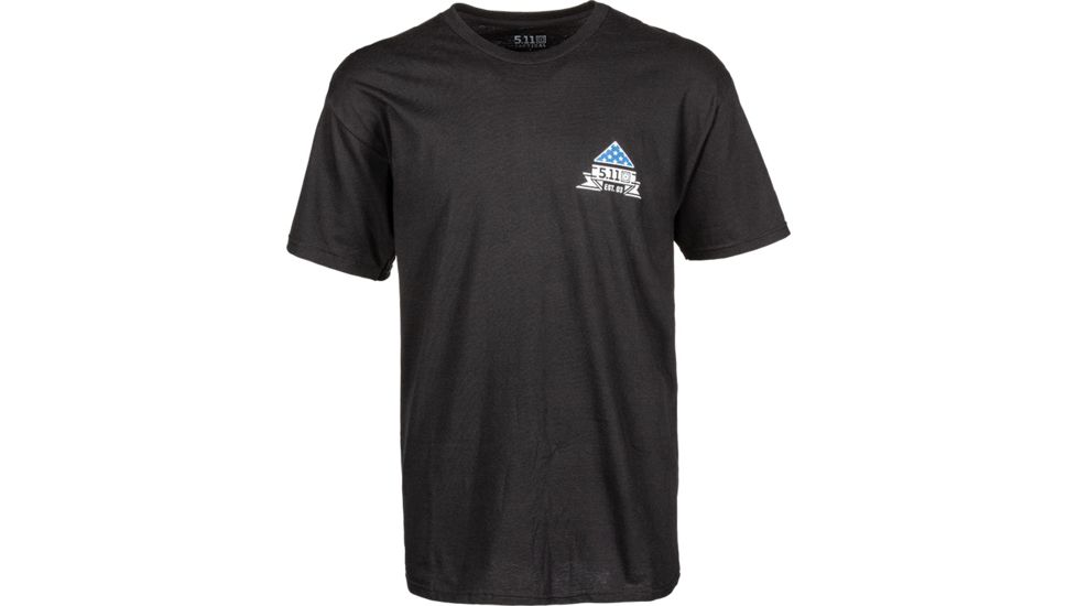 5.11 Tactical Pistols Pride Short Sleeve Tee - Mens, Black, 2XL 41195LNW-019-2XL