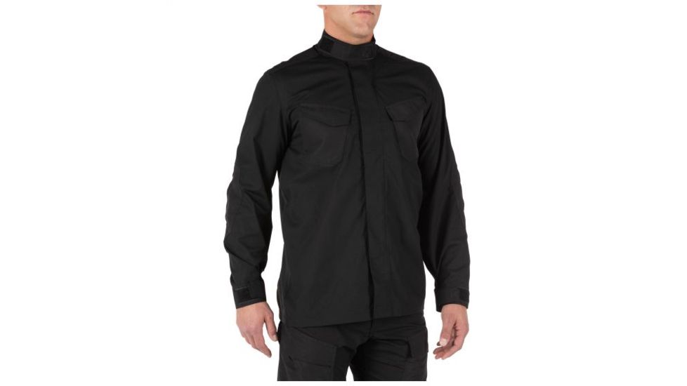 5.11 Tactical Quantum TDU Long Sleeve Shirt - Men's, Black, XS, 72506-019-XS