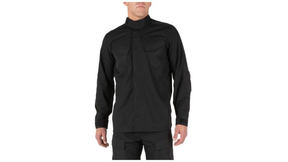 5.11 Tactical Quantum TDU Long Sleeve Shirt - Mens, Black, Extra Small 72506-019-XS