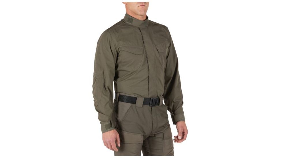 5.11 Tactical Quantum TDU Long Sleeve Shirt - Mens, Ranger Green, Extra Small 72506-186-XS