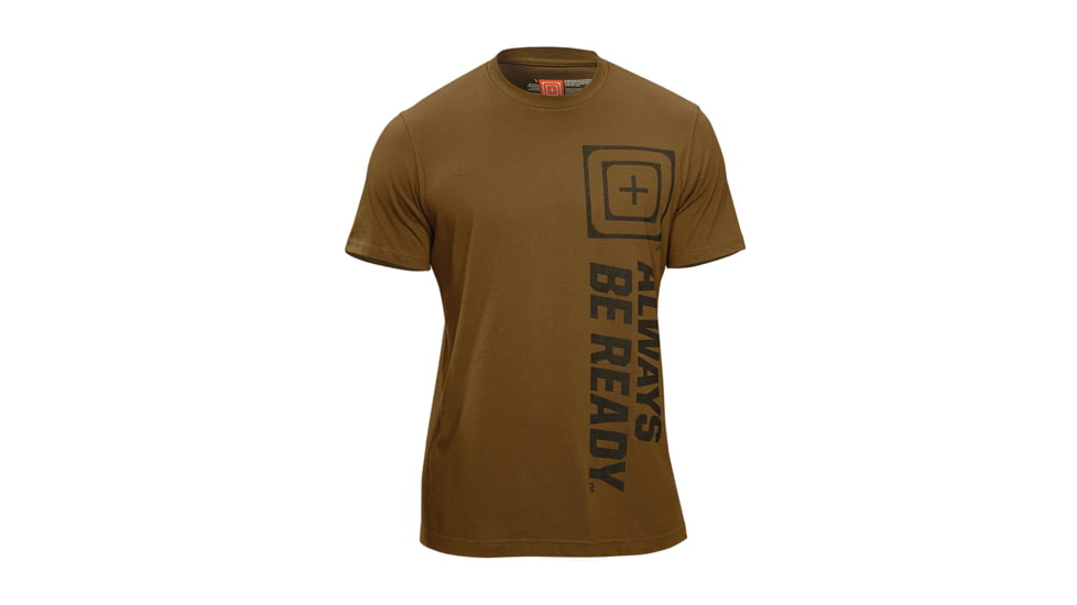 5.11 Tactical Recon ABR Logo T Shirt - Battle Brown - XL 41186A-116-XL