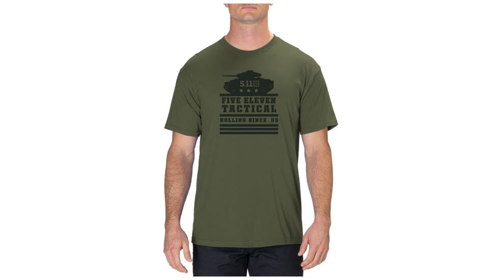 5.11 Tactical Rollin Since 03 Tee - Men's, Forest Green, Large, 41036VE-878-L
