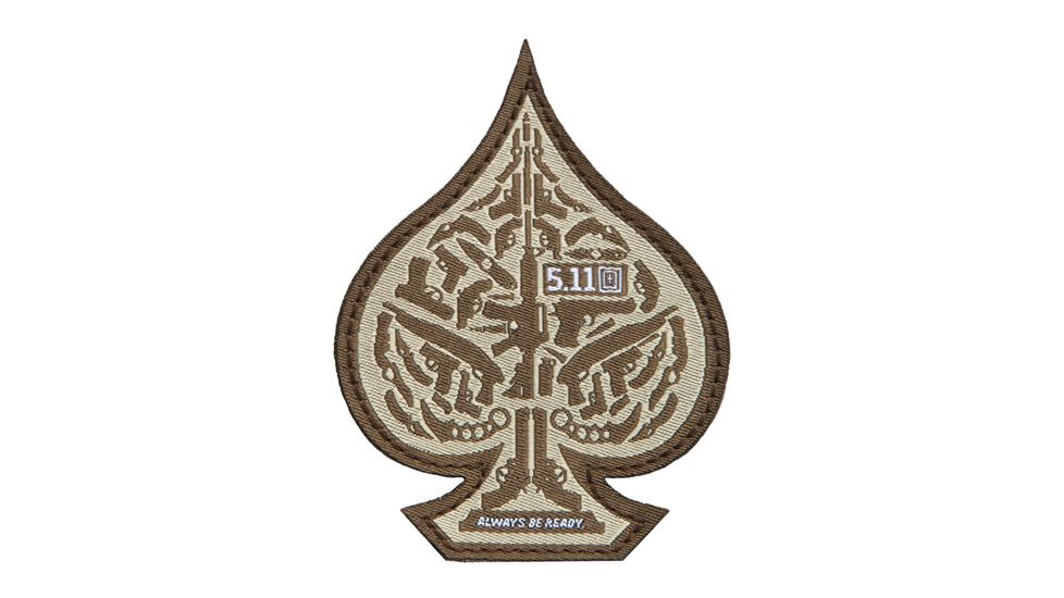 5.11 Tactical Spade Patch, Olive - 810258511 SZ