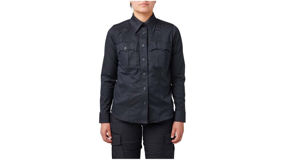 5.11 Tactical Stryke PDU Twill Long Sleeve Class B - Womens, Extra Large, Tall, Uniform White, 62425-750-XL-T