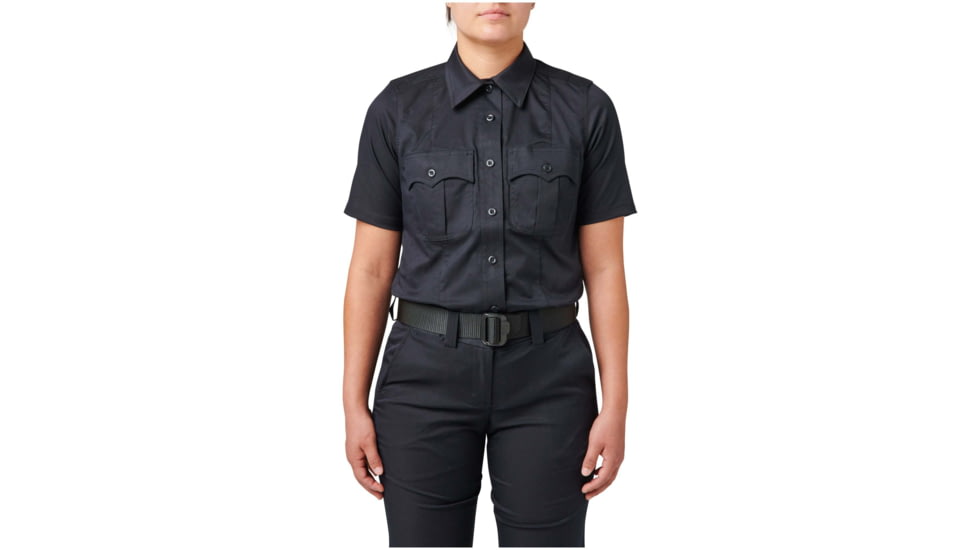 5.11 Tactical Stryke PDU Twill Short Sleeve Class A - Womens, Medium, Regular, Uniform White, 61339-019-M-R