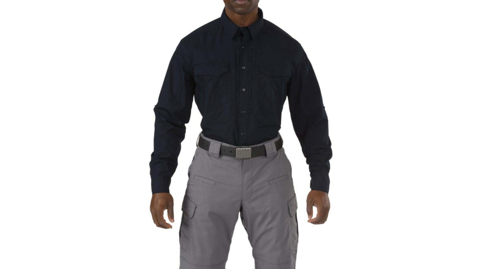 5.11 Tactical Stryke PDU Twill Sleeve Shirt Class B - Mens, Extra Large, Tall, Midnight Navy, 71407-750-XL-T