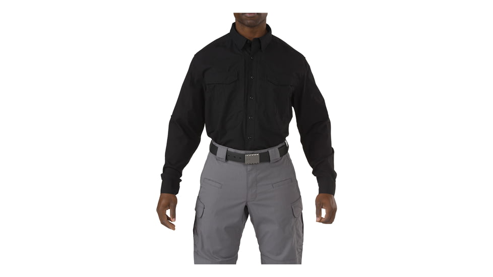 5.11 Tactical Stryke Long Sleeve Shirt, Black, Abr, 72399ABR-019-M