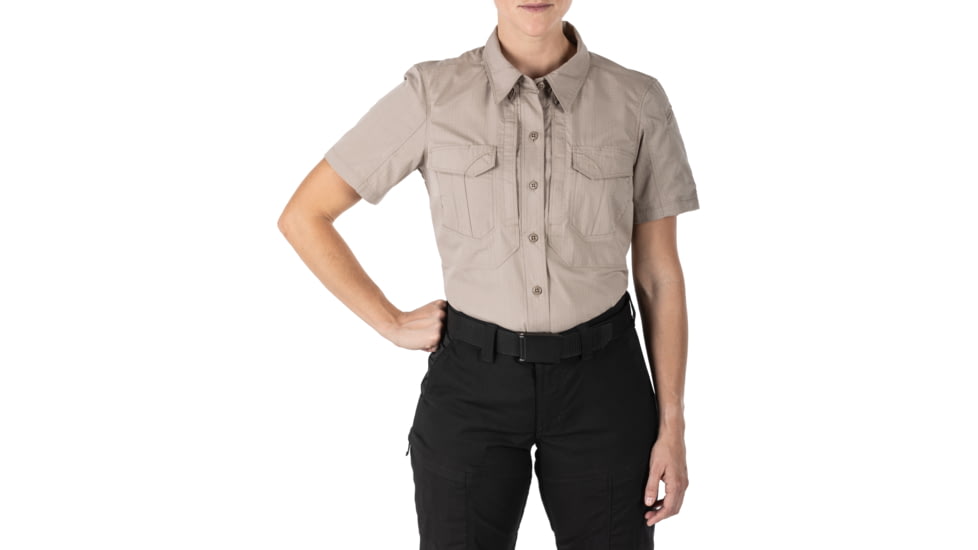 5.11 Tactical Stryke Short Sleeve Shirt - Women's, Khaki, S, 61325-055-S