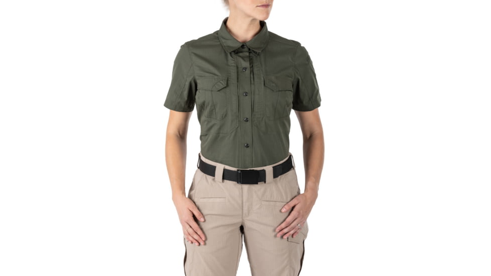 5.11 Tactical Stryke Short Sleeve Shirt - Women's, TDU Green, S, 61325-190-S