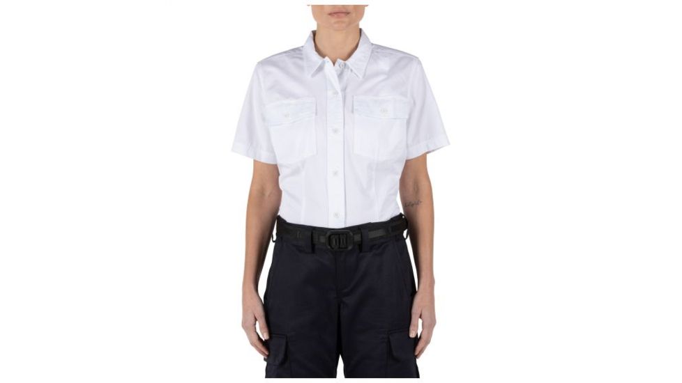 5.11 Tactical Company Short Sleeve Shirt - Women's, White, 2X, 61321-010-2X