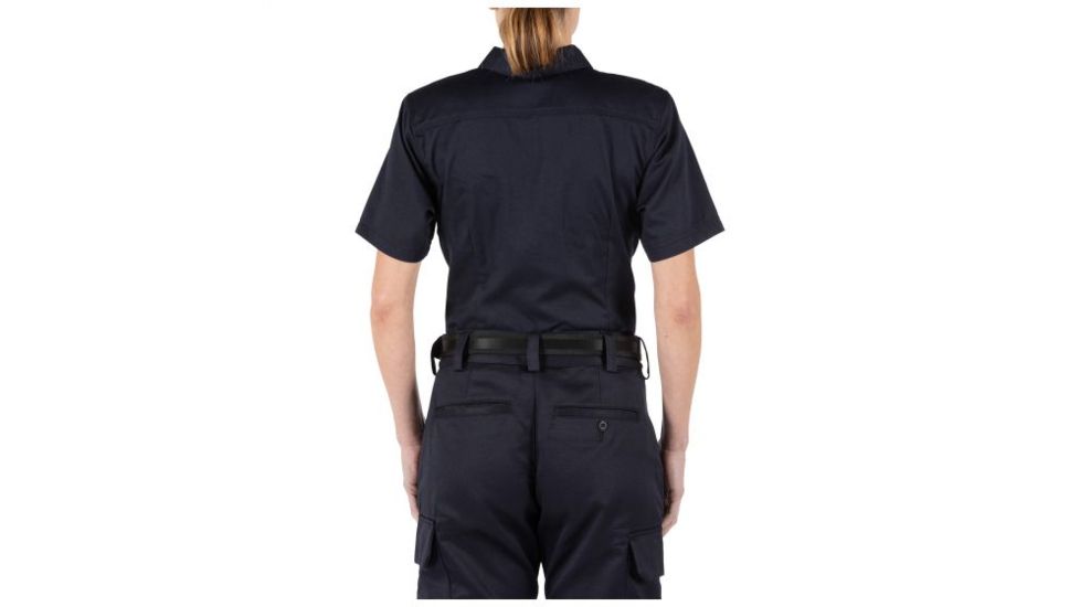 5.11 Tactical Women's Company Short Sleeve Shirt, Fire Navy, Extra Small 61321-720-XS