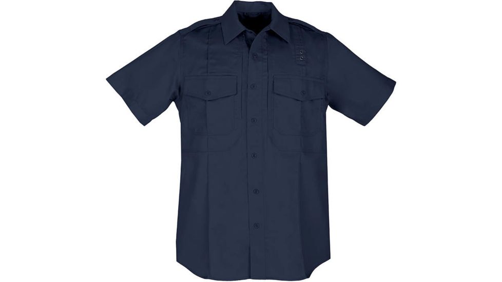 5.11 Tactical Womens Taclite PDU Short Sleeve Class B Uniform Shirt, Navy