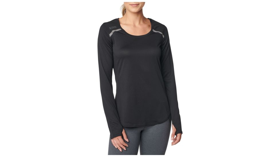 5.11 Tactical Womens 5.11 Recon Madison Long Sleeve Shirt, Black - 66002-019-L