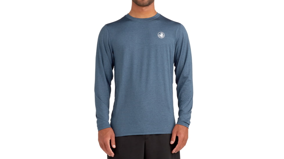 Body Glove Offshore UPF Long-Sleeve Sun Shirt - Heather Navy 2F6E7CCD, L, Heather Navy, ATX7900-H.NVY-L
