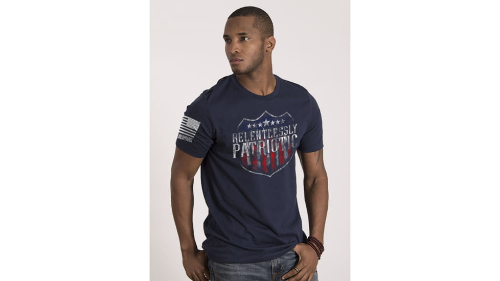 Nine Line MENS RELENTLESSLY PATRIOTIC T-SHIRT - MIDNIGHT NAVY - SMALL 8166855D, NLARPATTSMIDNIGHTNAVYS