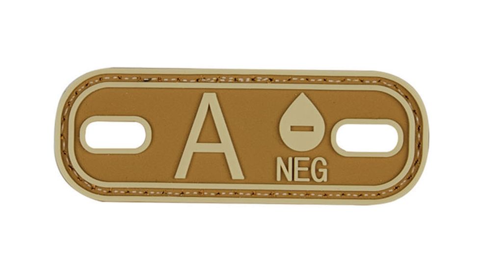 5IVE STAR GEAR Morale Patch,Blood Type A Minus,Coyote/Tan 6637000