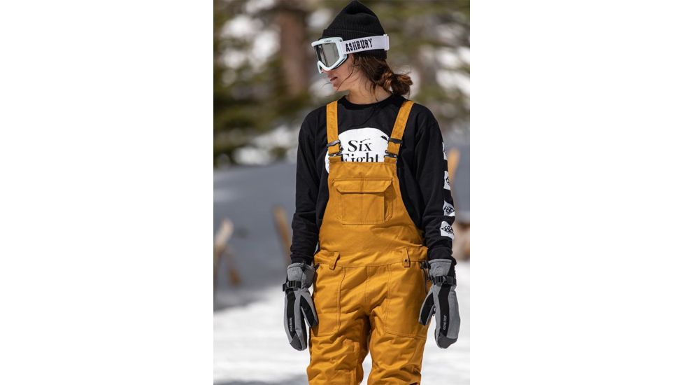 686 Black Magic Insulated Bib - Womens, Golden Brown Dobby, Small, L9W404-GLDB-S