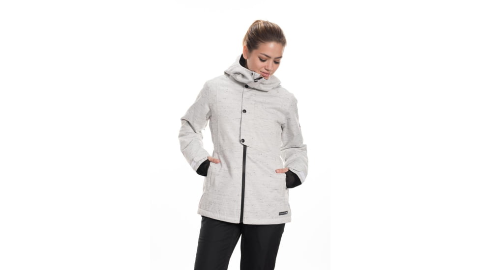 686 Rumor Insulated Jacket - Womens, White Slub, Large, M0W310-WHT-L