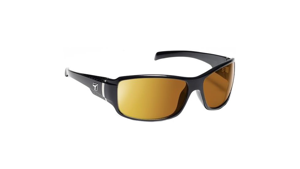 7 Eye Active Lifestyle Sunglasses Cody, Polar Sharp Cppr PC Lens, Blk Tort Frame, M-L, Men 425554