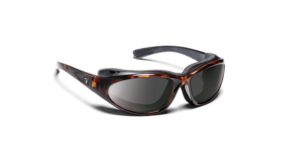 7 Eye Air Shield Sunglasses Bora,SharpView Gray Lens,Dark Tortoise Frame,L-XL 140641