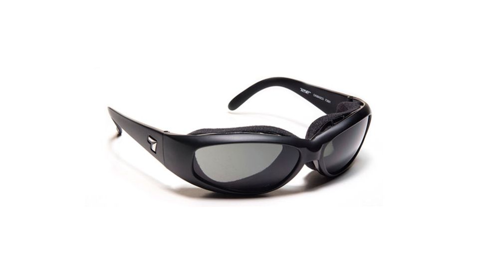 7 Eye Chubasco- Glossy Black Sunglasses, S-M 350540