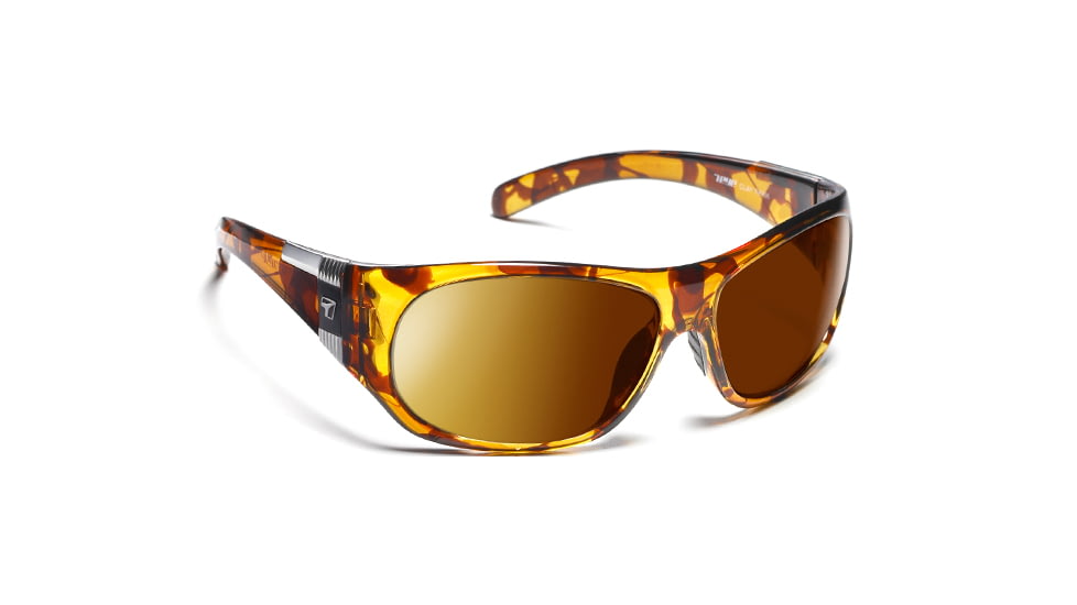 7-Eye Clay Active Lifestyle Sunglasses, Dark Tortoise Frame, ColorAmpCopper, 870621