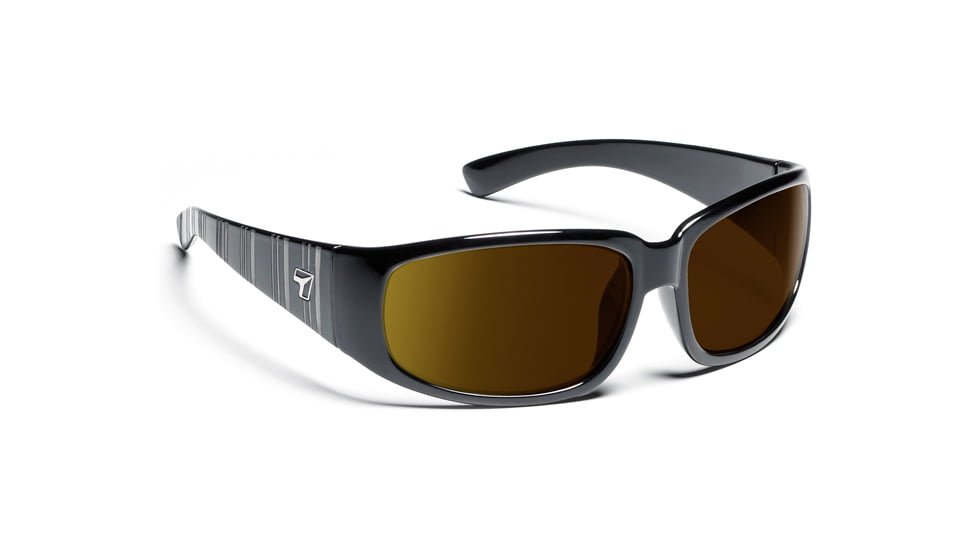 Duke/ SharpView Polarized Copper, Glossy Black Frame Male Sunglasses, L-XL
