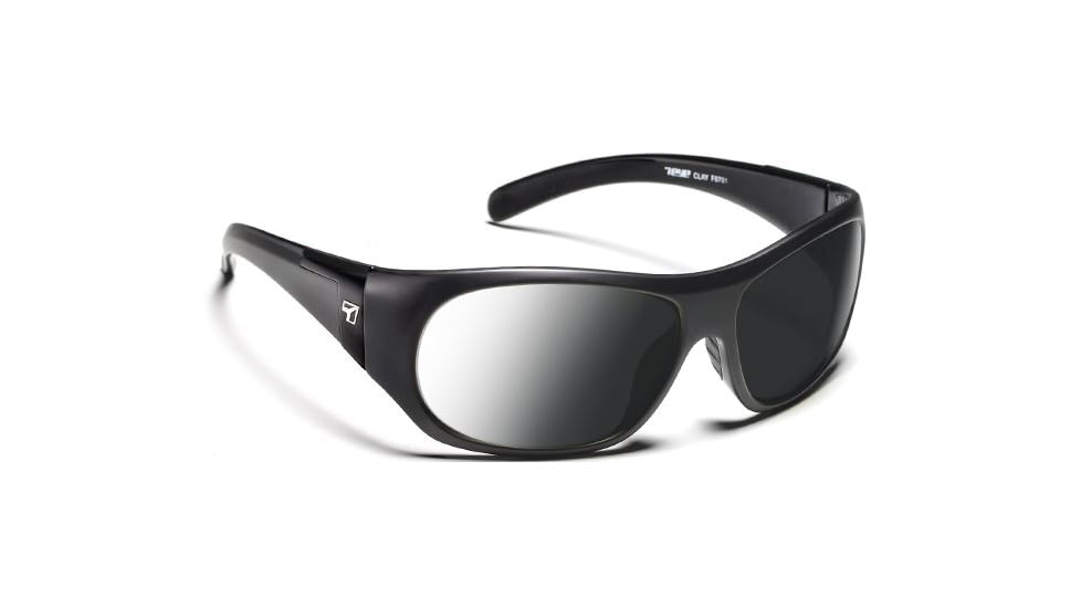 7-Eye Clay Active Lifestyle Sunglasses, Matte Black Frame, DARKshift Extra Dark Photochromic,  870116
