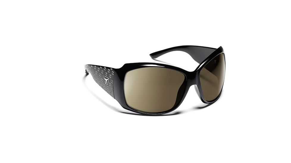 7 Eye Natasha Sunglasses - Women's, Glossy Black with Bling Frame, Copper NXT Lens, 840528