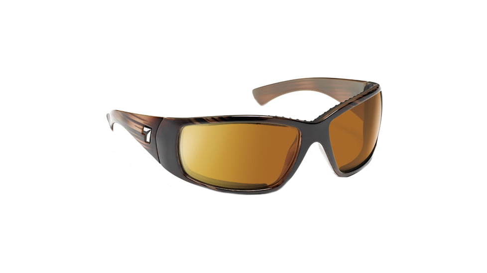 7 Eye Taku Full Wrap Sunglasses Horn Frame Re Act Nxt Copper Lens 574321