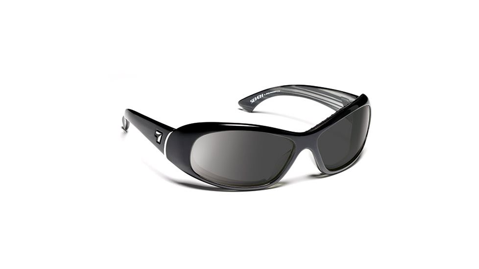 7 Eye Zephyr- SharpView Glossy Black Sunglasses, S-M 560553
