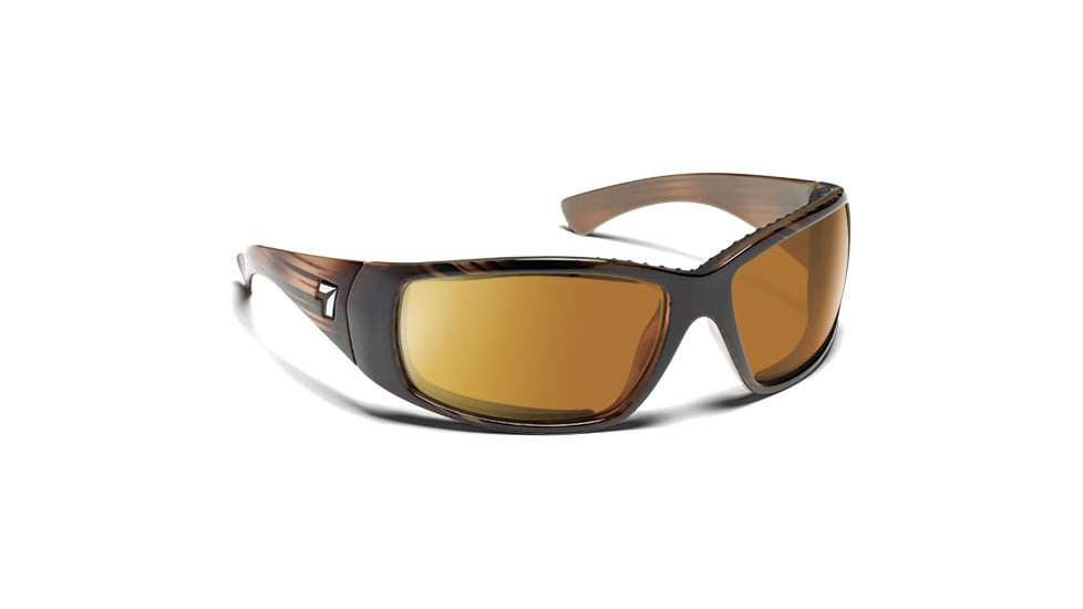 7 Eye 7eye Air Dam Sunglasses Taku, Sharp View Gray Polarized PC Lens, Horn Frame, S-L , Men 574353