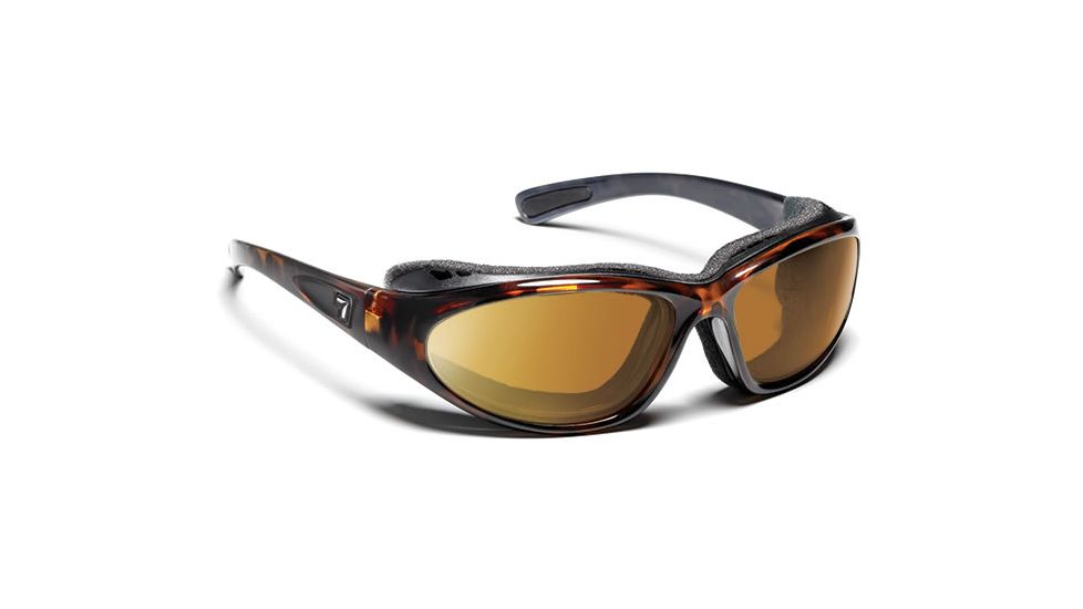 7 Eye 7eye Air Shield Sunglasses Bora, SharpView Gray Polarized PC Lens, Dark Tortoise Frame, L-XL , Men 140653
