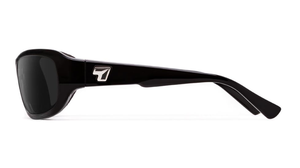 7Eye by Panoptix Airshield Aspen Sunglasses, RX Ready, Black Fade Frame, Photochromic Day/Night DARKshift Lens, S-M 335816