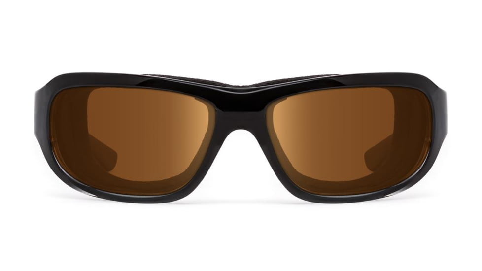7Eye by Panoptix Airshield Aspen Sunglasses, RX Ready, Black Fade Frame, SharpView Copper Lens, S-M 335842