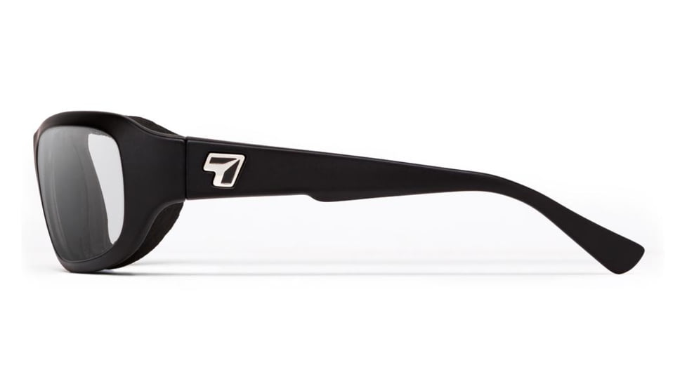 7Eye by Panoptix Airshield Aspen Sunglasses, RX Ready, Matte Black Frame, SharpView Clear Lens, S-M 330140