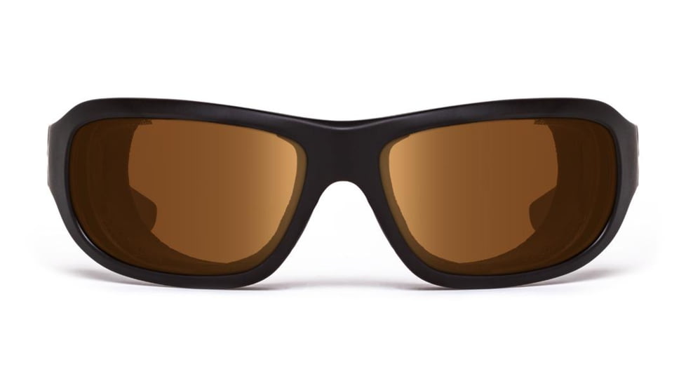 7Eye by Panoptix Airshield Aspen Sunglasses, RX Ready, Matte Black Frame, SharpView Copper Lens, S-M 330142