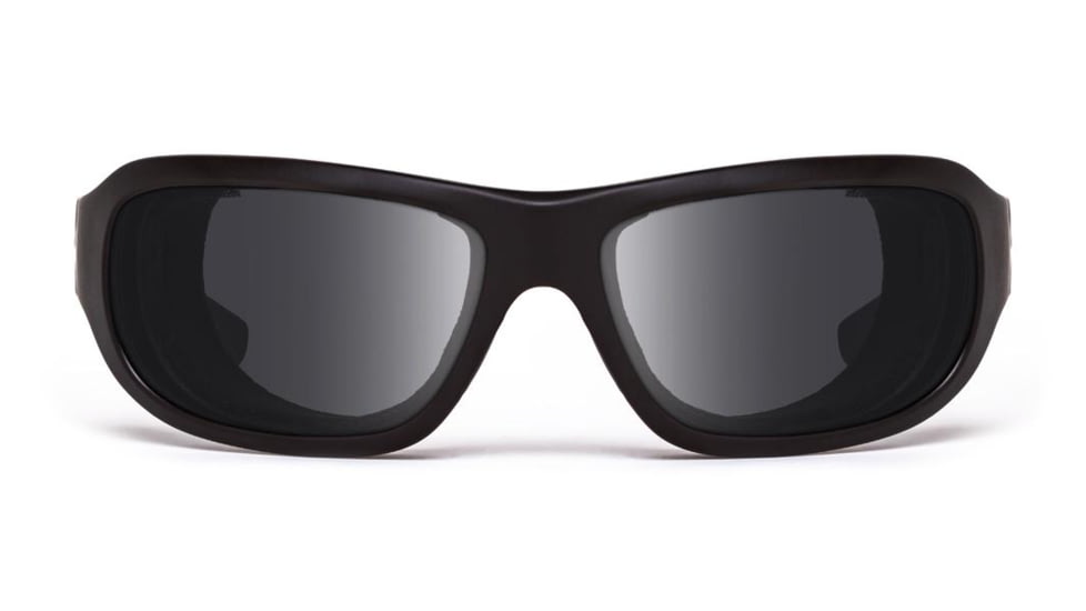 7Eye by Panoptix Airshield Aspen Sunglasses, RX Ready, Matte Black Frame, SharpView Polarized Gray Lens, S-M 330153