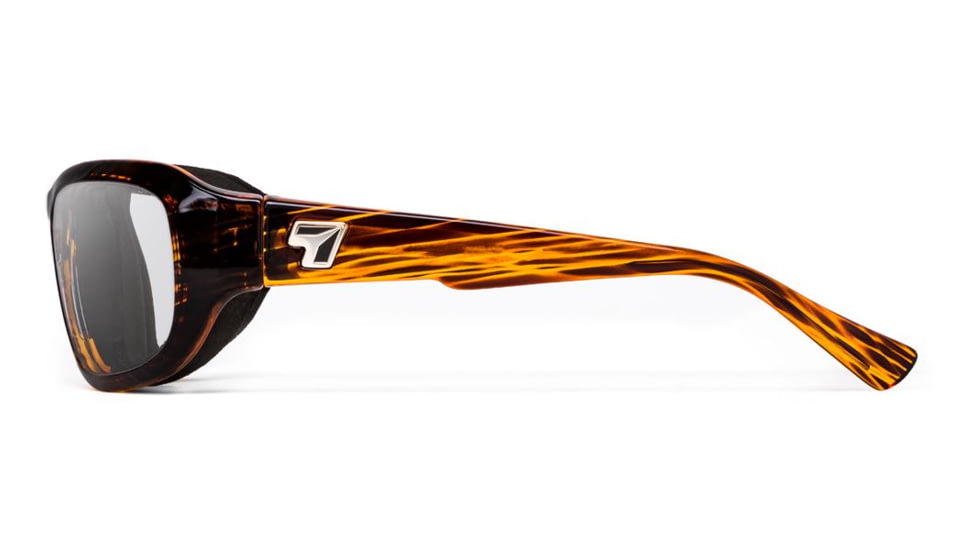 7Eye by Panoptix Airshield Aspen Sunglasses, RX Ready, Sunset Tortoise Frame, SharpView Clear Lens, S-M 330640
