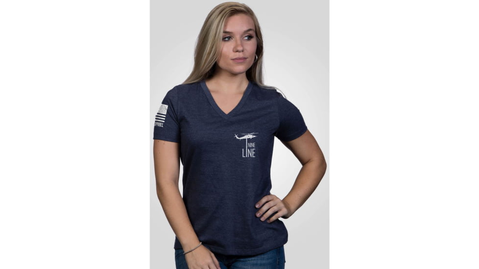 Nine Line WOMENS AMERICA T-SHIRT NAVY 305F9D05, NLAAMERICAWRVNNAVYXL