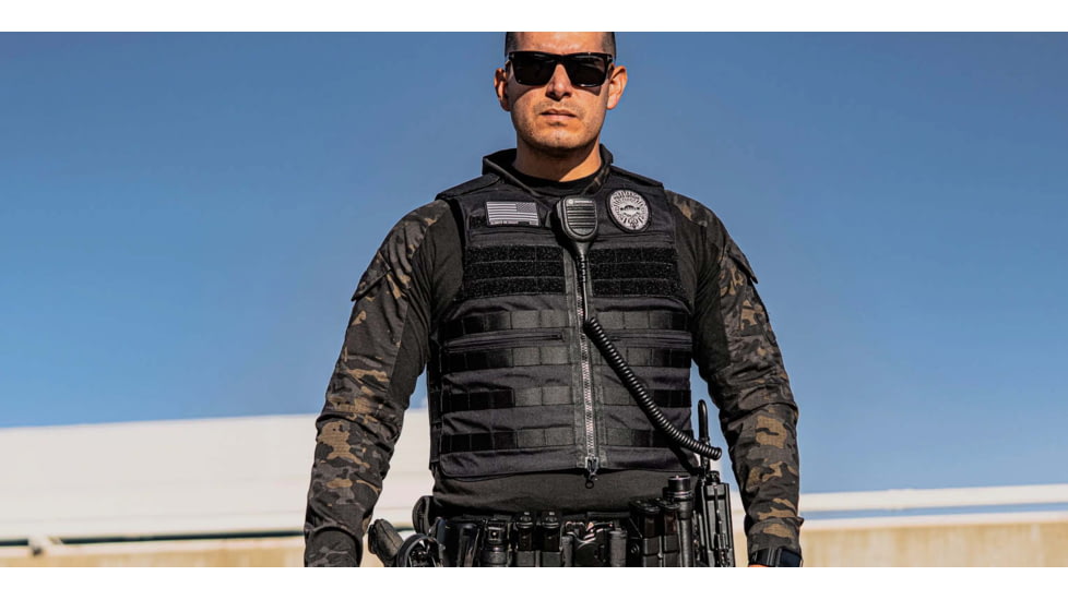 Ace Link Armor Bulletproof Vest, Black, Small, B-CR-PT-BLK-1-S