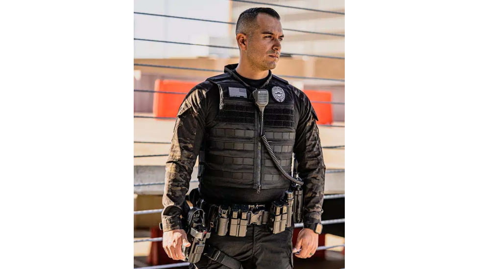 Ace Link Armor Bulletproof Vest, Black, Small, B-CR-PT-BLK-1-S