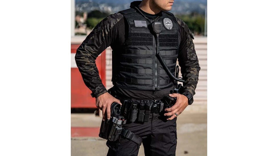 Ace Link Armor Bulletproof Vest, Black, Small, B-CR-PT-BLK-1-S